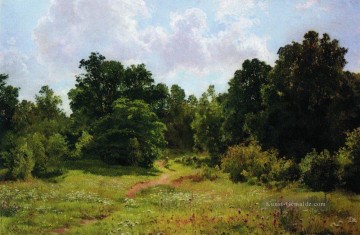 Gehölz Werke - Rand des Laubwaldes 1895 klassische Landschaft Ivan Ivanovich Bäume